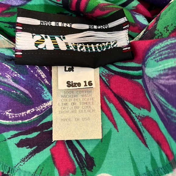 Vintage Colorful Floral Floral Dress - Picture 13 of 14